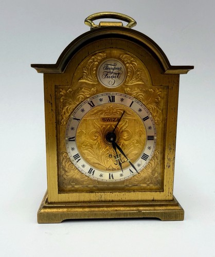 Brass carriage clock tempus - clock,