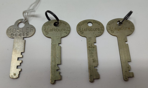 Vintage key lot mosler - key,