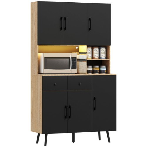 Homcom tall kitchen cupboard - homcom,