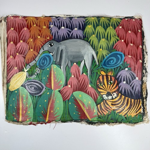 Signed haitian artist original - signed,