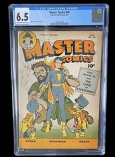 Master Comics #80 CGC 6.5  CRM/OFW Pages Crowley 1947 Bud Thompson Cover & Art