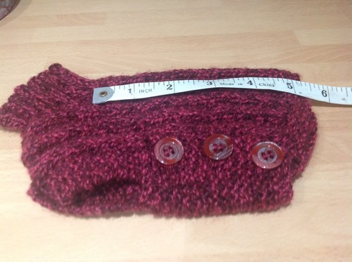 Hand knitted dog - 5'',