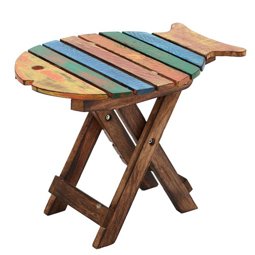 Wooden folding picnic table - wooden,