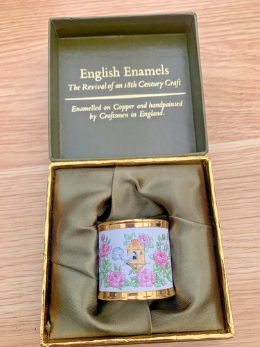 Crummles enamel napkin ring - enamel,