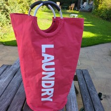 Collapsible Fabric Laundry Hamper, Foldable Clothes Bag, Washing Bin Basket 