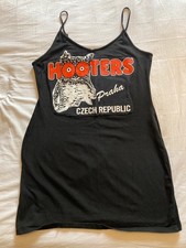 Primark Black Vest Top Dress Unique Personalised Hooters Prague Size 16