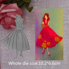 Dress girl metal cutting - girl, dies