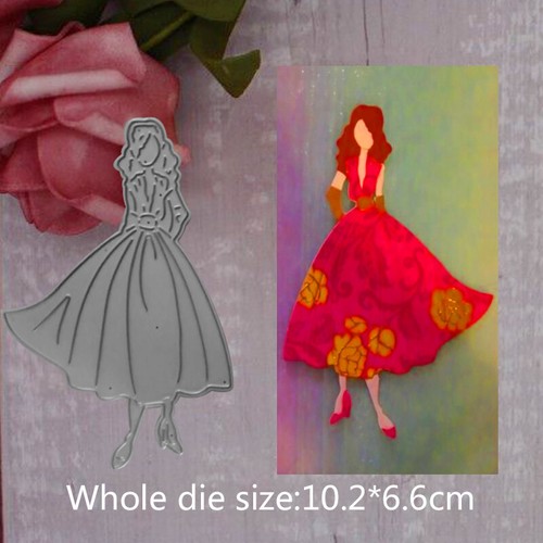 Dress girl metal - metal, dies