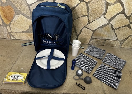 Vintage picnic backpack