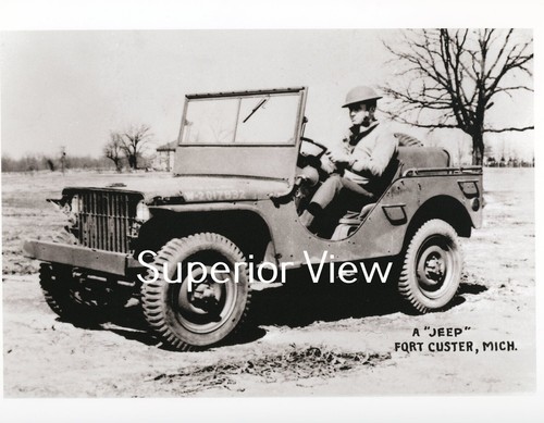 Army jeep 1940 camp custer - 1940,