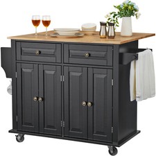 Drop Leaf Kitchen Island Cart