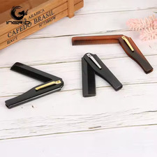 Portable Hair Styling Tools Stainless Steel Oil Head Beard Combs Folding Hair St