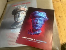 SIMPLE MINDS  REAL LIVE  TOUR PROGRAMME  rare 2013 + poster  CONCERT BOOK