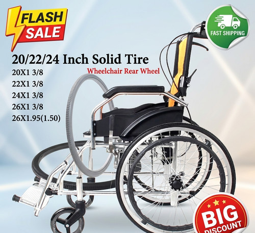 Wheelchair solid tyre 24 - tyre, 22