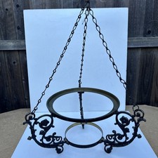 Vintage wrought iron hanging - iron,