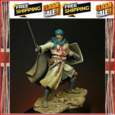 Resin Model figure, 1/24 Templar Knight, GK, historical themes, Unassembled a...