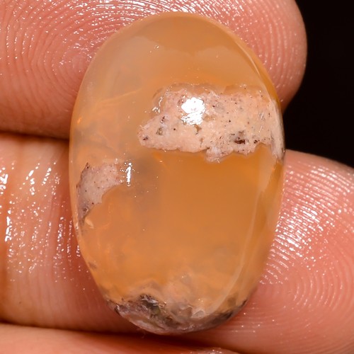 Natural mexican fire opal oval - natural,