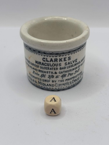 Old advertising ointment pot