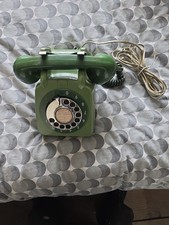Vintage Green Rotary Telephone