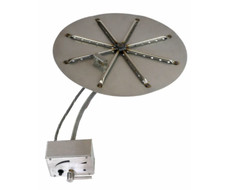 Brightstar Fires LPG Bottled Gas Outdoor Fire Pit Burner Kit Round 18kW UK