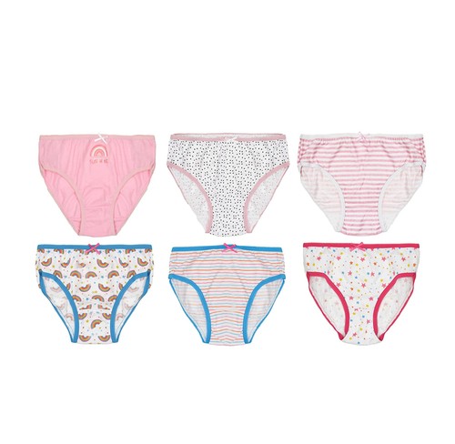 Girls printed cotton briefs - cotton,