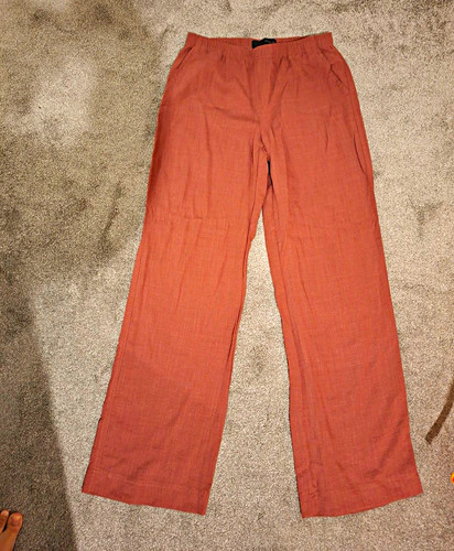 Zara rust pleated wide - zara, wide-leg