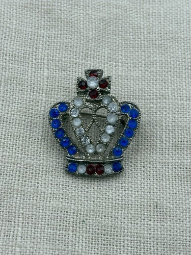 Vintage silver tone crowned - vintage,