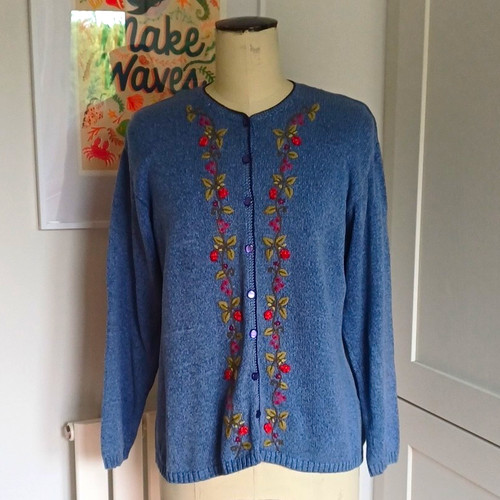 Tulchan vintage blue - blue, floral