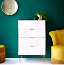 White Chest of Drawer with