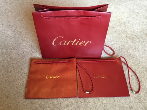 Cartier shopping bags - cartier, x
