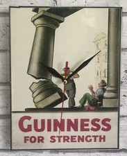 “Guinness For Strength” Novelty Wall Clock, Shed, Bar, Garage, Office