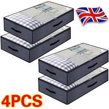 4Pcs Underbed Storage Bag 90L