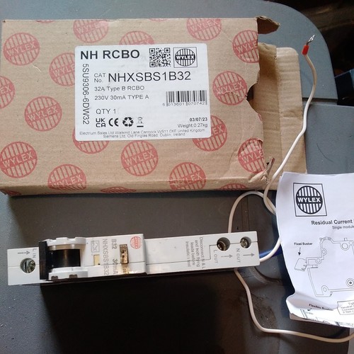 Wylex 32amp rcbo nhxsbs1b32 - wylex,