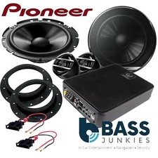 VW Transporter T5 Pioneer Front Door Component Speakers & 600 W Underseat Sub
