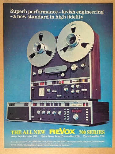 1974 revox a700 reel - revox, tape