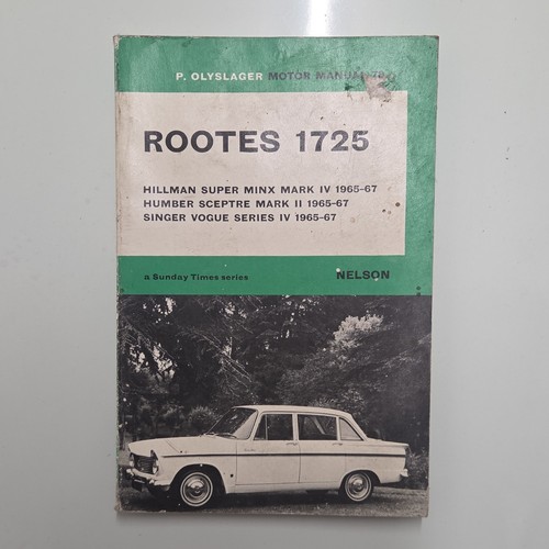 Rootes 1725 hillman - super, minx
