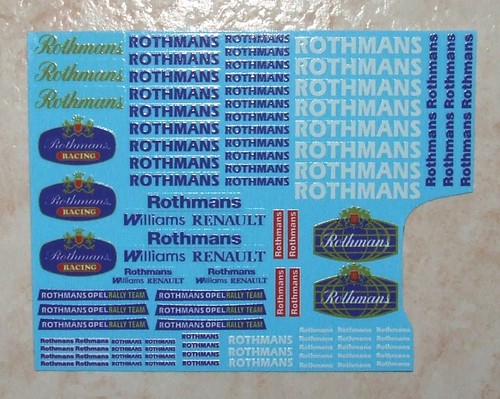 Generic rothmans decals - rothmans,