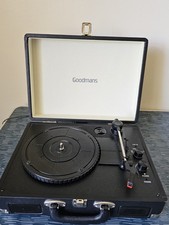 Goodmans Revive Turntable Record Player 347753 Black Electrical - Tested Working
