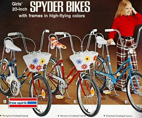 Girls free spirit bikes - girls, floral