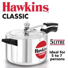 Hawkins Classic Pressure Cooker 5 Litre Aluminium Cookware Multi Pot
