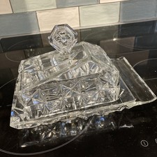 Vintage Art Deco Clear Pressed