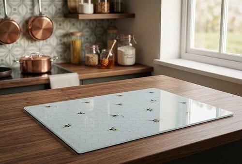 Rectangular white honeycomb - white,