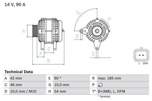 Bosch alternator for - bosch,