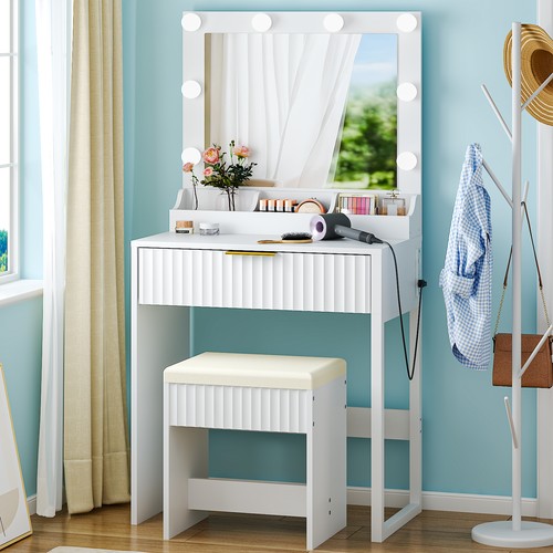 Vanity desk with light - vanity,