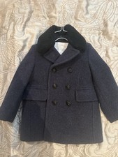 Boys Burberry Wool Coat