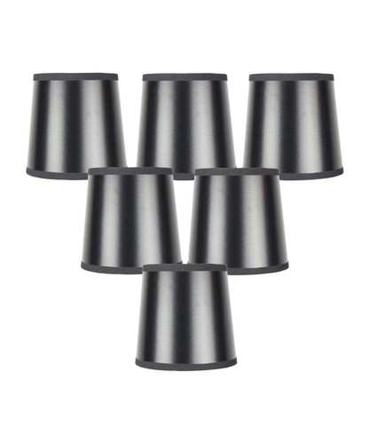 Set of 6 black - x, 5"h