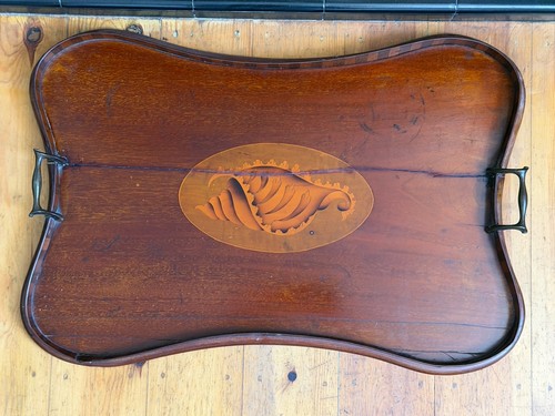 Edwardian inlaid mahogany - inlaid,