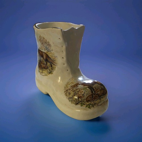 Ceramic foxes vase planter - ceramic,