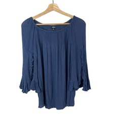 Boutique Hannah Blue Ruffle