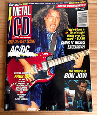 METAL CD MAGAZINE 1st Issue 1992 JON BON JOVI Guns N' Roses BRIAN MAY Megadeth